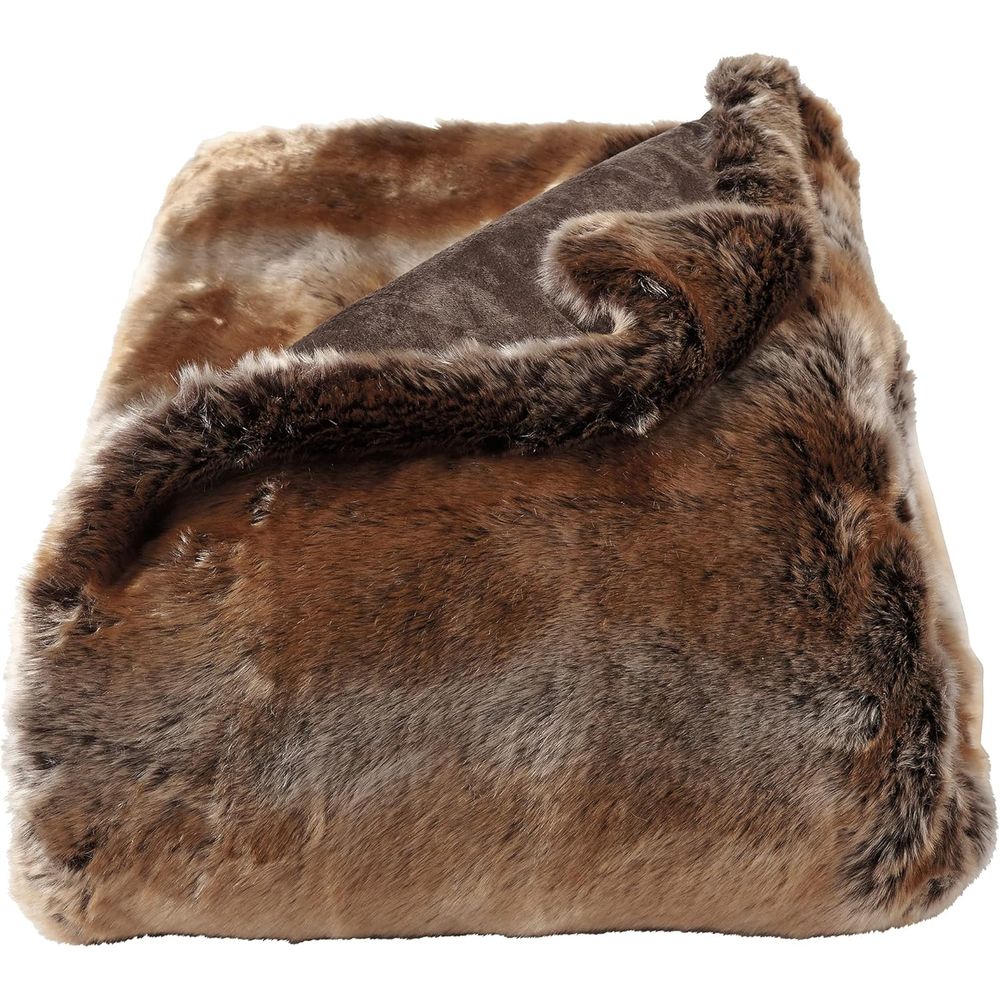 Cashmere Throw Blanket - Faux Fur Throw - Luxurious, Hypoallergenic