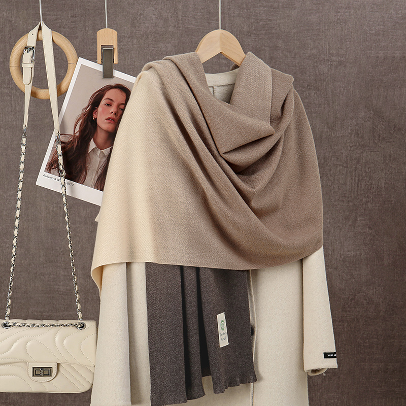 Cashmere Throw Blanket - New 2024 Gradient Cashmere Scarf Women