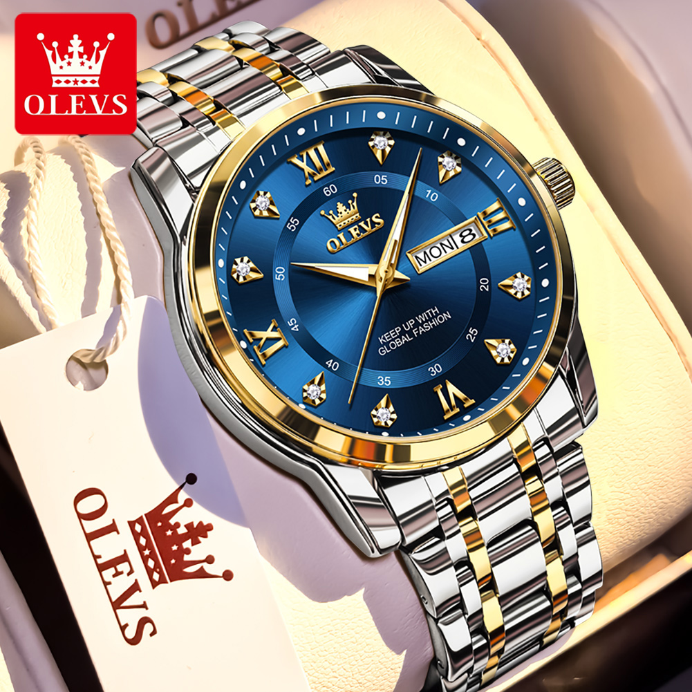 Luxury Lifestyle Products - OLEVS Brand Fashion men's watches stainless