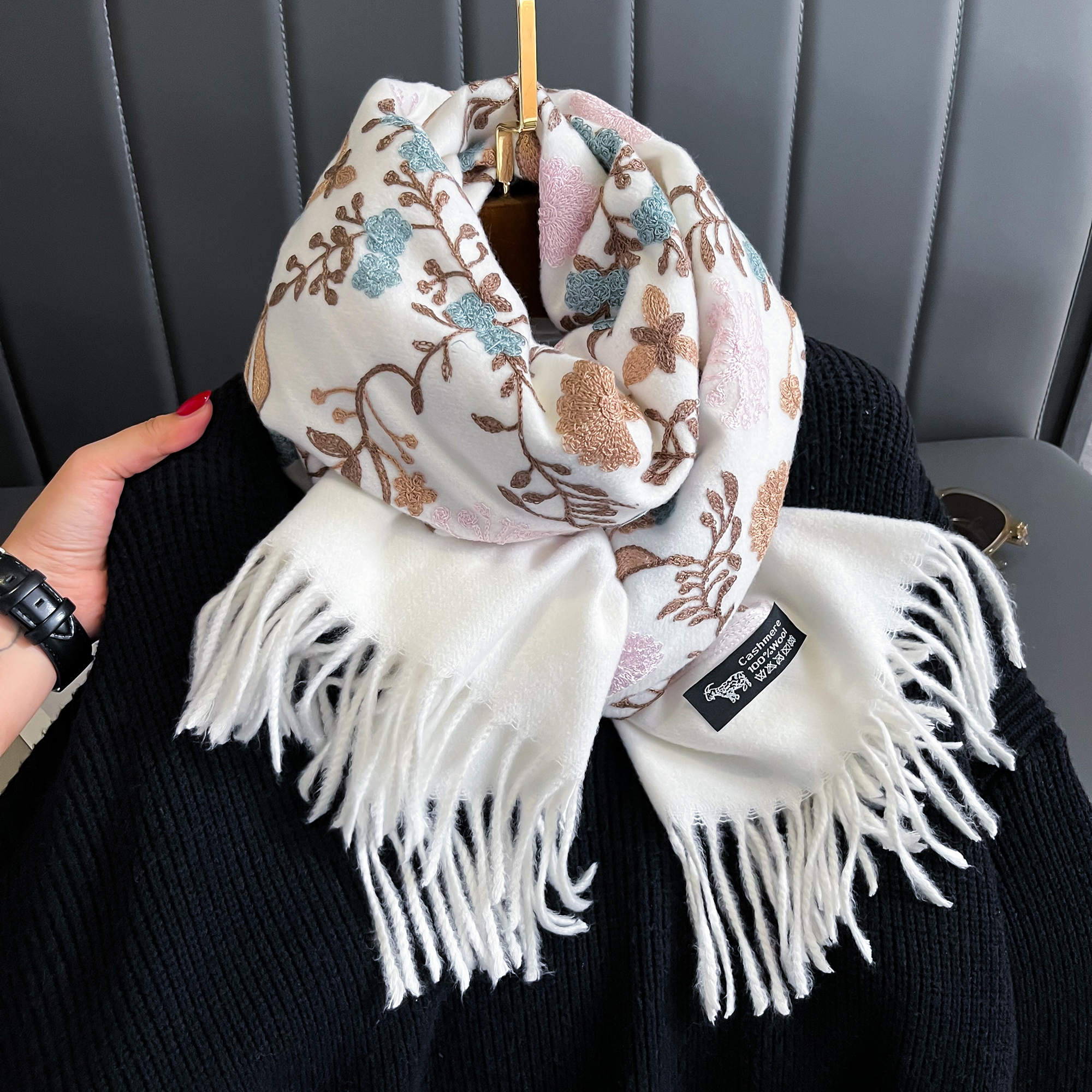 New Winter Warm Cashmere Scarf - Cashmere Throw Blanket recension och pris