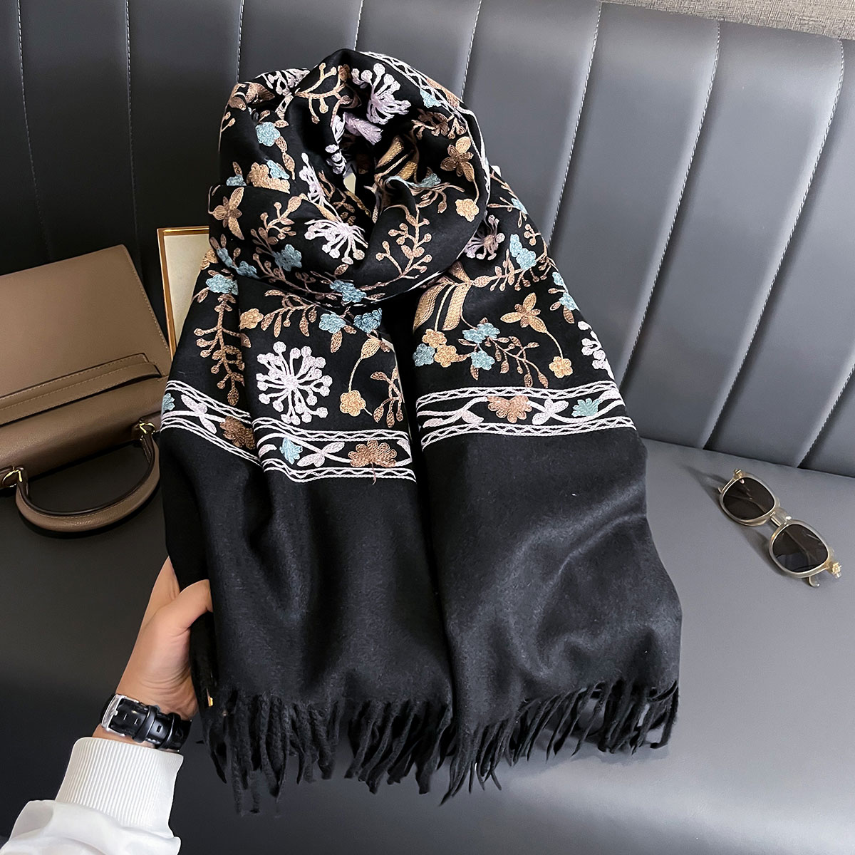 New Winter Warm Cashmere Scarf - Cashmere Throw Blanket recension och pris