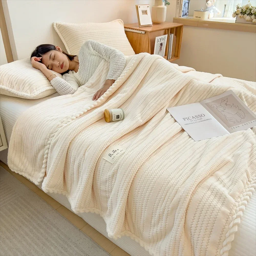 Winter Blanket Thickened Warm  - Cashmere Throw Blanket recension och pris