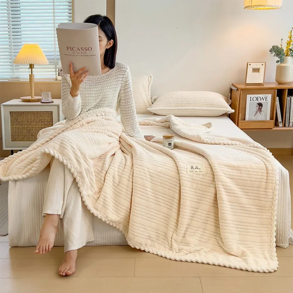 Winter Blanket Thickened Warm  - Cashmere Throw Blanket recension och pris