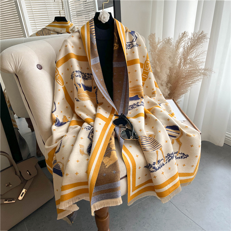 Luxury Horse Print Thick Cashm - Cashmere Throw Blanket recension och pris