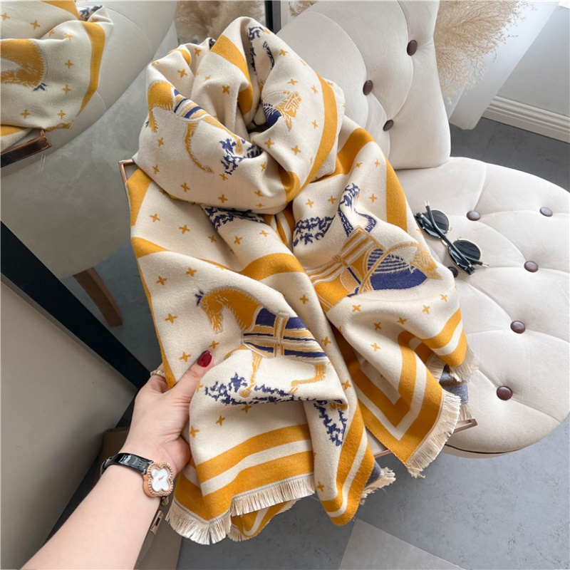 Luxury Horse Print Thick Cashm - Cashmere Throw Blanket recension och pris