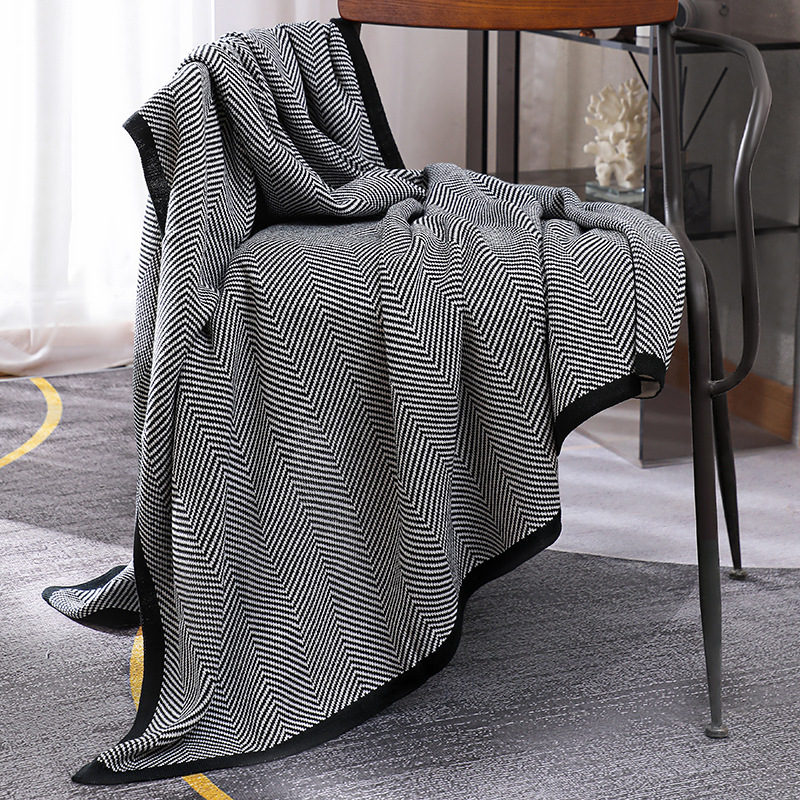 Nordic Ins Style Knitted Blank - Cashmere Throw Blanket recension och pris