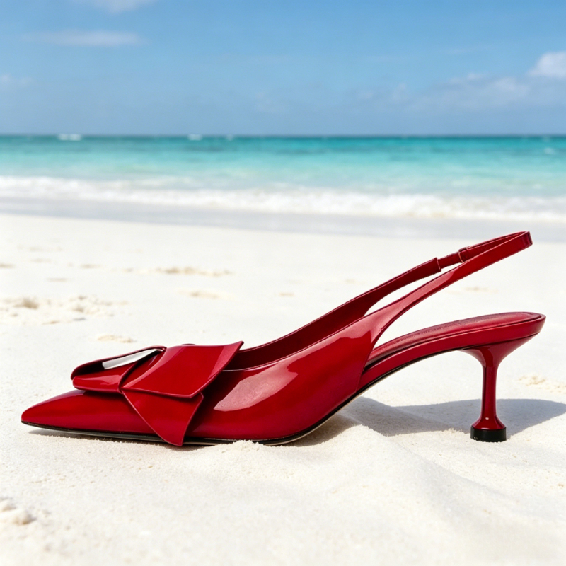 Red Patent Leather Slingback H - Luxury Lifestyle Products recension och pris
