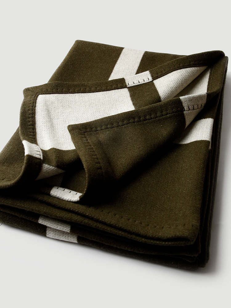 Cross striped double-sided jac - Cashmere Throw Blanket recension och pris