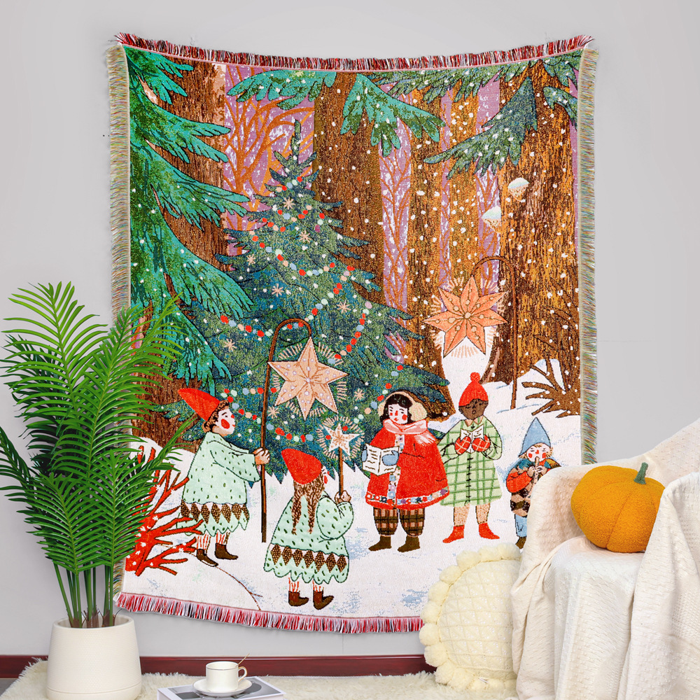Christmas Tapestry Bohemian Bl - Cashmere Throw Blanket recension och pris