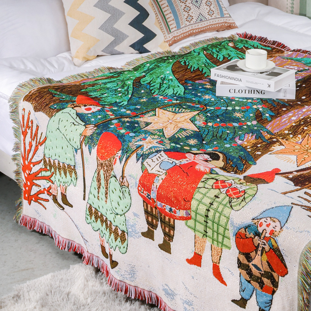Christmas Tapestry Bohemian Bl - Cashmere Throw Blanket recension och pris